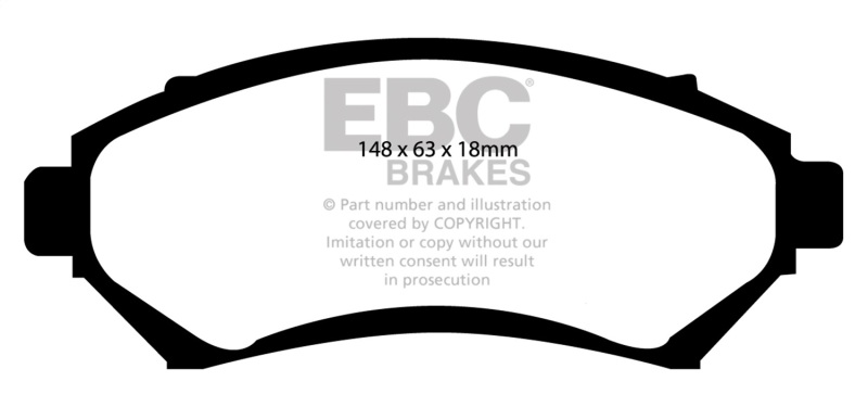 EBC Stage 13 Kits Yellowstuff Brake Pads and RK Rotors S13KF1604 Disc Pad Rotor Kit thumbnail 6