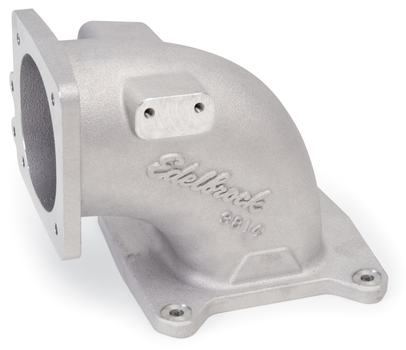 Edelbrock EFI Intake Elbow Universal 100 Deg 95mm T B to 4500 Dominator Flange Tall Profile thumbnail 4