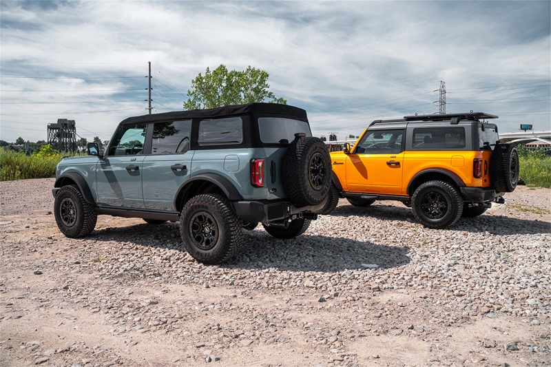 Corsa 21-25 Ford Bronco 2.3L 4-Door 2.75in Cat-Back Dual Rear Exhaust w/ 4in Straight-Cut Black Tips thumbnail 6
