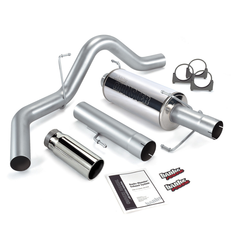Banks Power 04-07 Dodge 5.9L 325Hp SCLB/CCSB Monster Exhaust Sys - SS Single Exhaust w/ Chrome Tip thumbnail 2