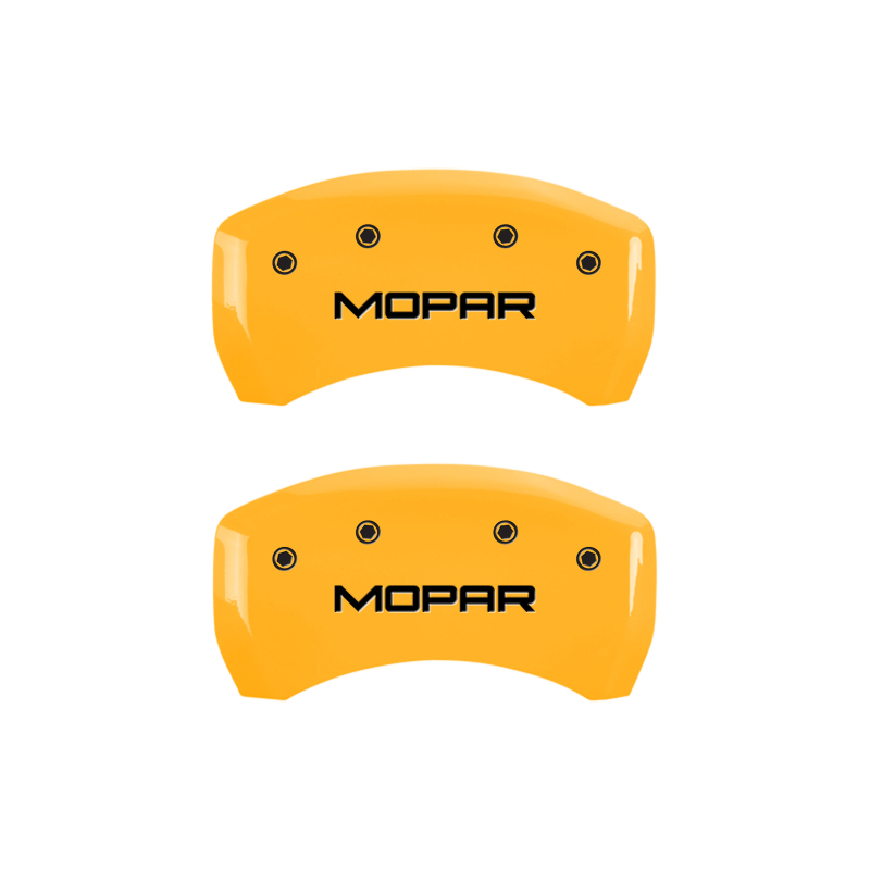 MGP 4 Caliper Covers Engraved Front & Rear Mopar Yellow Finish Black Char 2004 Chrysler Crossfire thumbnail 9
