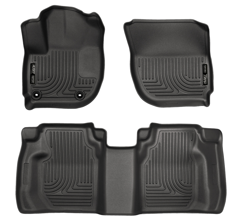 Husky Liners 15 Honda Fit Weatherbeater Black Front and Second Seat Floor Liners thumbnail 8