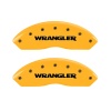 MGP 2 Caliper Covers Engraved Front Wrangler Yellow Finish Black Char 2006 Jeep Wrangler thumbnail 7