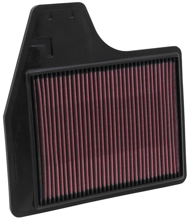 K&N Replacement Filter 11.438in O/S Length x 11.375in O/S Width x 1in H for 13 Nissan Altima 2.5L thumbnail 3