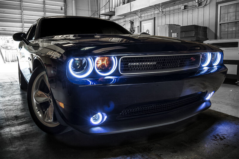 Oracle Dodge Challenger 08-14 LED Fog Halo Kit - Red