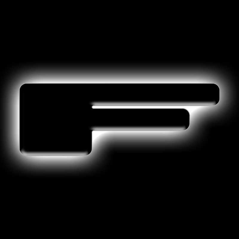 ORACLE Lighting Universal Illuminated LED Letter Badges - Matte Blk Surface Finish - F thumbnail 2