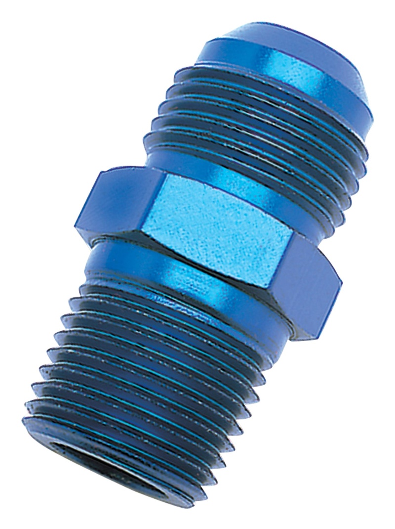Russell Performance -10 AN to 3/8in NPT Straight Flare to Pipe (Blue) thumbnail 8