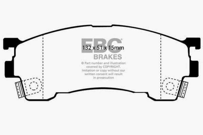 EBC 93-97 Ford Probe 2.0 16v Greenstuff Front Brake Pads thumbnail 2