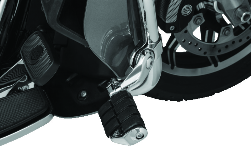 Kuryakyn Adjustable Tour-Tech Short Cruise Mounts 4520 Foot Peg Mounts, Mounts, Adjustable, Steel, Chrome, Pair thumbnail 4
