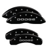 MGP 4 Caliper Covers Engraved Front & Rear Broken D/Dodge Black finish silver ch thumbnail 8