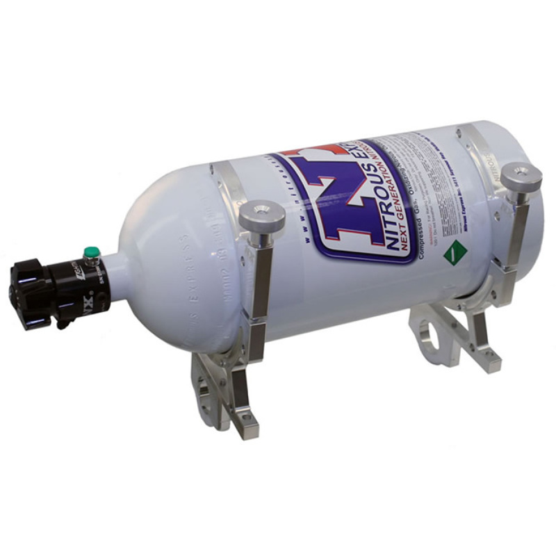 Nitrous Express Billet Bracket for 10 Or 15lb N2O Bottle Incl 1-5/8in Bar Mounts thumbnail 2