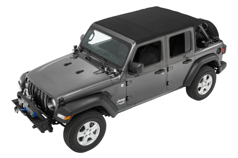 Bestop 18-26 Jeep Wrangler JL 4-Door Trektop (Premium Black Twill)