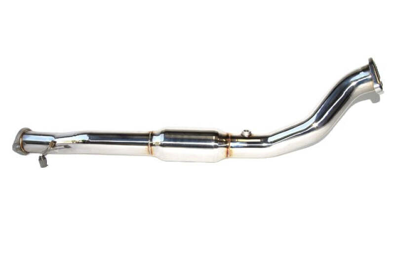 Invidia 08-15 Mitsubishi Evolution X High Flow Cat Downpipe & Test Pipe (One Piece)