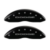 MGP Front set 2 Caliper Covers Engraved Front With out stripes/Dodge Black finish silver ch thumbnail 7