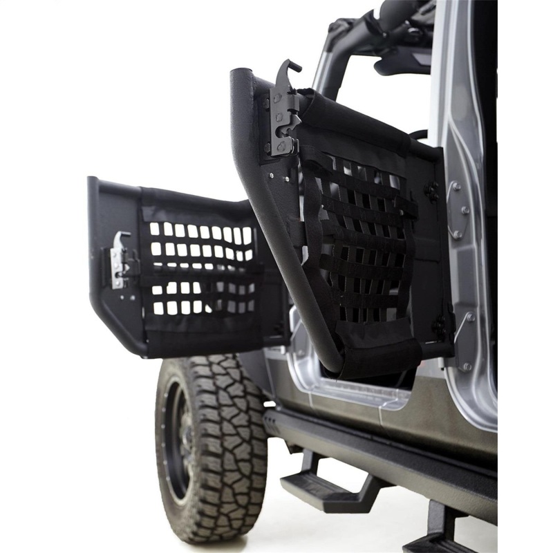 Rampage 2007-2018 Jeep Wrangler(JK) 2-Door Tube Doors With Netting - Black thumbnail 8