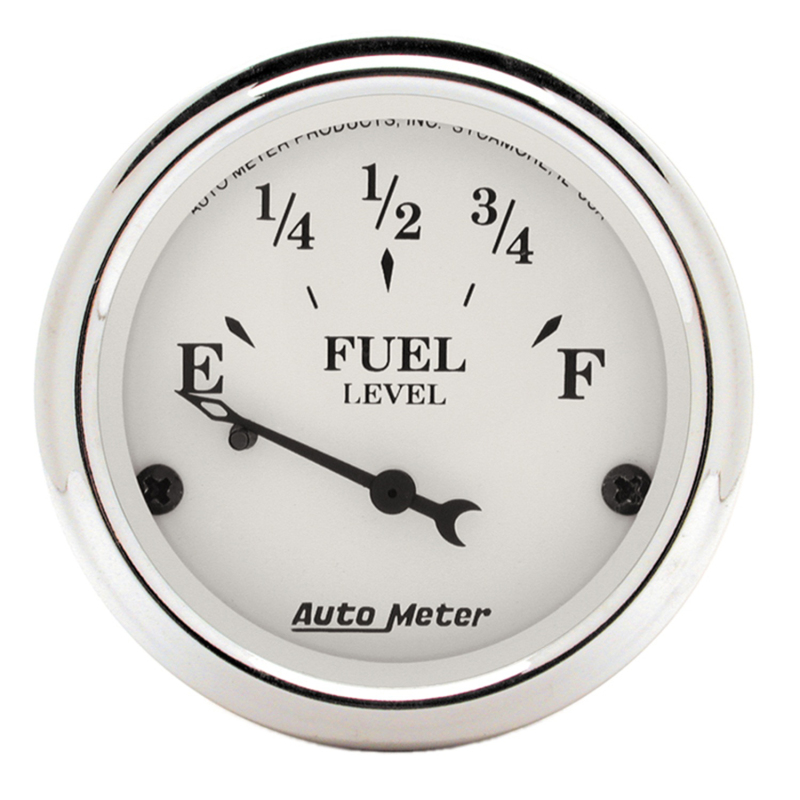AutoMeter Gauge Fuel Level 2-1/16in. 73 Ohm(e) to 10 Ohm(f) Elec Old Tyme White thumbnail 5