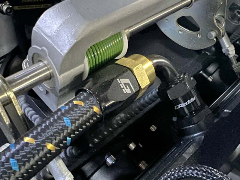GReddy AN06 REUSABLE HOSE NYLON BRAIDED BLACK/GOLD/BLUE (PRICE PER FOOT) thumbnail 5