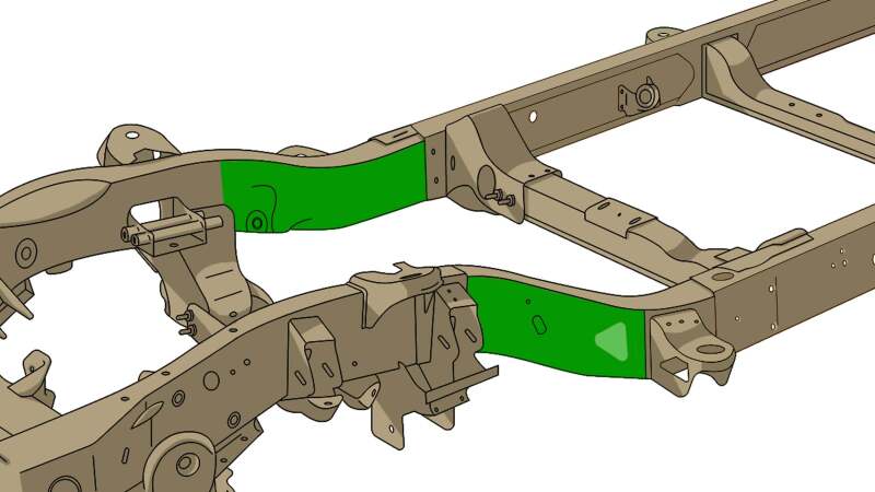 Rust Buster Front Frame Section Right Side