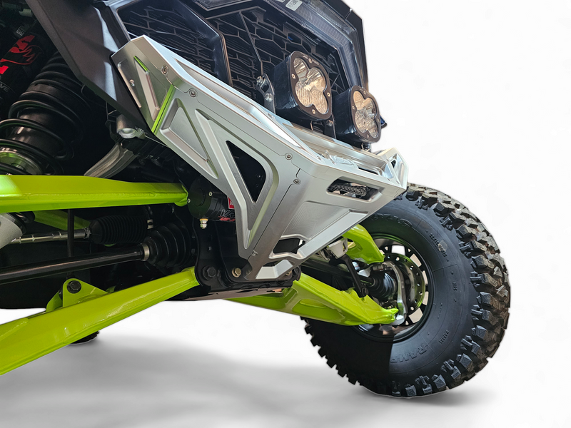 Elektric Offroad 2022-2025 Polaris Rzr Pro R/ Pro S/Turbo R Billet Front Winch Bumper Anodized Clear