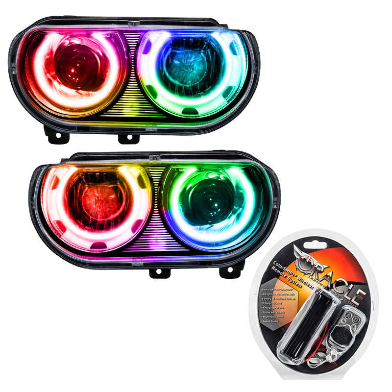 Oracle 08-14 Dodge Challenger SMD HL (HID Style) - ColorSHIFT thumbnail 2