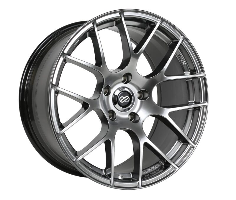 Enkei Raijin 19x8 42mm Inset 5x120 Bolt Pattern 72.6 Hub Bore Hyper Silver Wheel thumbnail 2