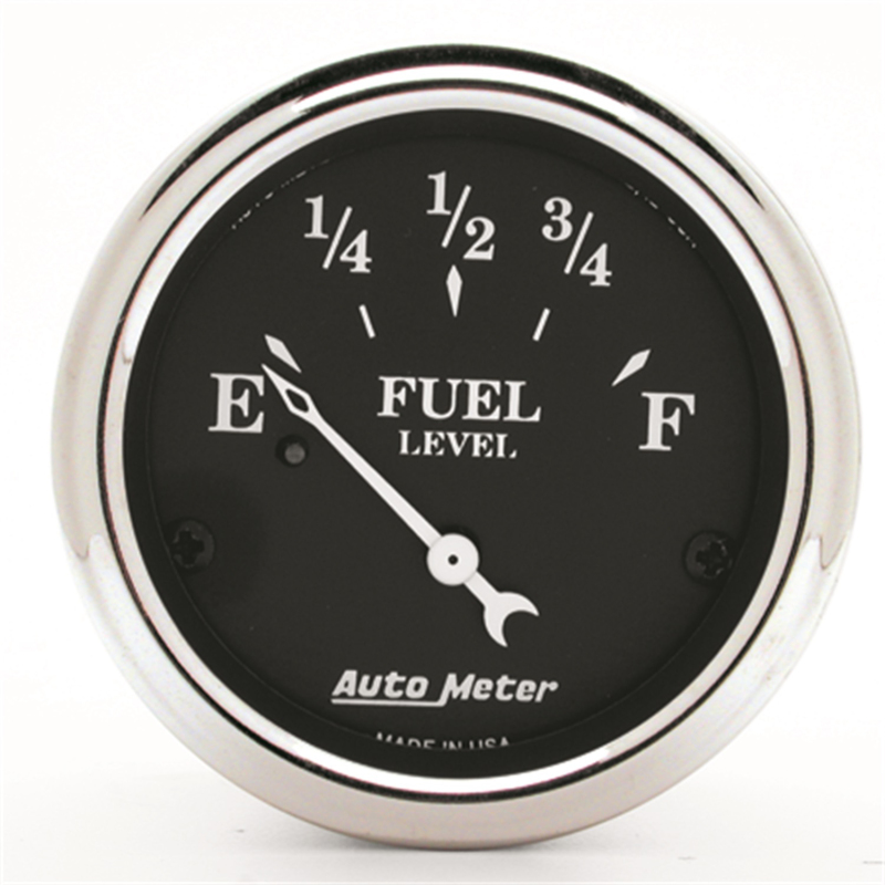 AutoMeter Gauge Fuel Level 2-1/16in. 0 Ohm(e) to 90 Ohm(f) Elec Old Tyme Black thumbnail 5