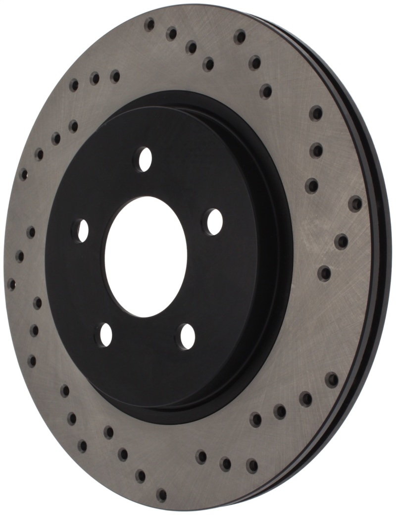 StopTech 05-10 Ford Mustang V6/4.0L / GT V8/4.6L Cross Drilled Left Rear Rotor thumbnail 7