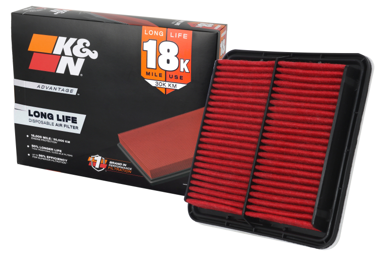 K&N Subaru Outback 03-10 Leg 05-10 Impreza 07-10 Forester 08-10 Advantage Air Filter thumbnail 2