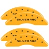 MGP 4 Caliper Covers Engraved Front & Rear Silverado Yellow finish black ch thumbnail 8