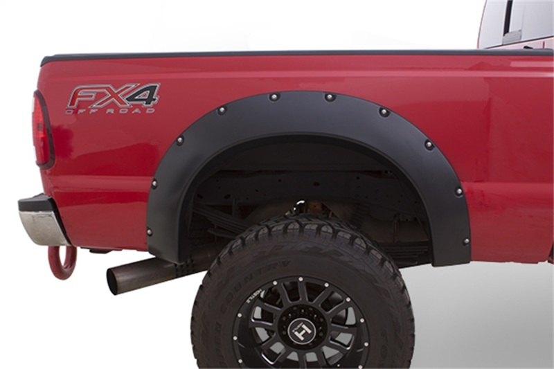 Bushwacker 66-77 Ford Bronco Cutout Style Flares 2pc 5in Of Extra Wheel Well Opening - Black thumbnail 3