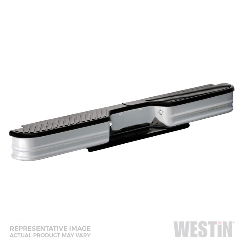 Westin/Fey 67-96 F-Series Style Side / 97-98 F-250/350 HD Surestep Universal Bumper - Silver thumbnail 4