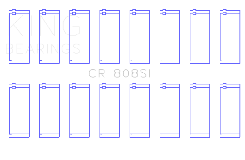 King Engine Bearings Chevrolet 369-502 GEN IV/V/VI (Size +0.60) Rod Bearing Set thumbnail 6