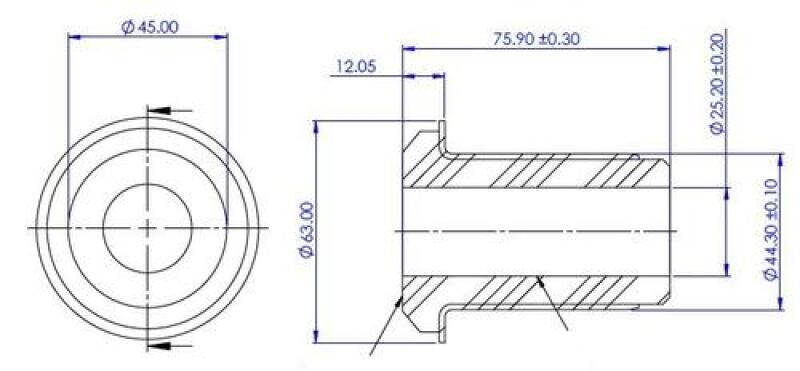 SuperPro 07-18 Chevrolet Silverado 1500 2WD Front Lower Control Arm Bushing Kit - Inner Rearward thumbnail 4