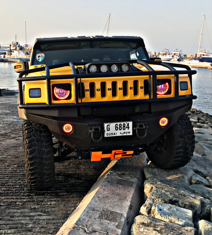 Oracle Hummer H2 03-10 LED Fog Halo Kit - ColorSHIFT