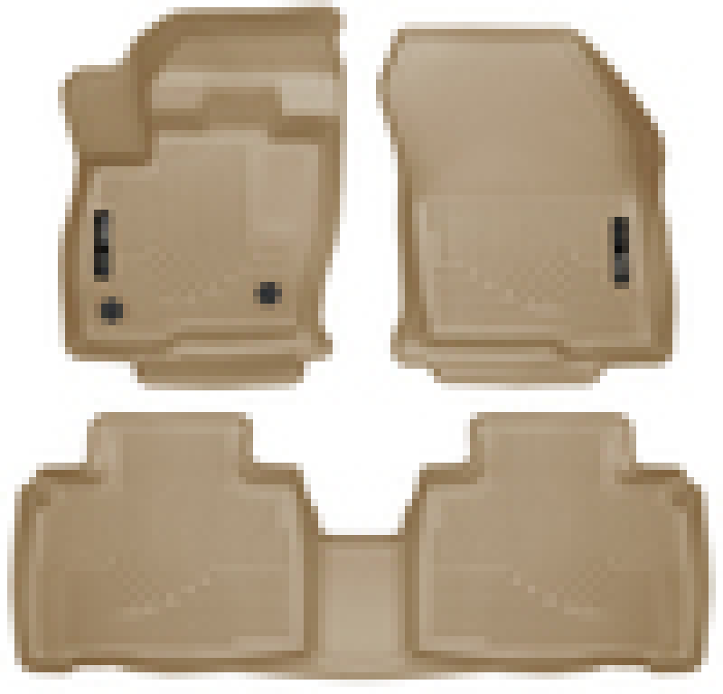 Husky Liners 2015 Ford Edge WeatherBeater Front & 2nd Row Combo Tan Floor Liners thumbnail 6