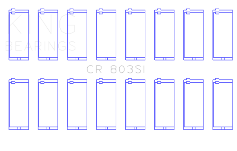 King Engine Bearings Chevrolet SBC 265CI / 283CI / 327CI (Size Standard) Connecting Rod Bearing Set thumbnail 3