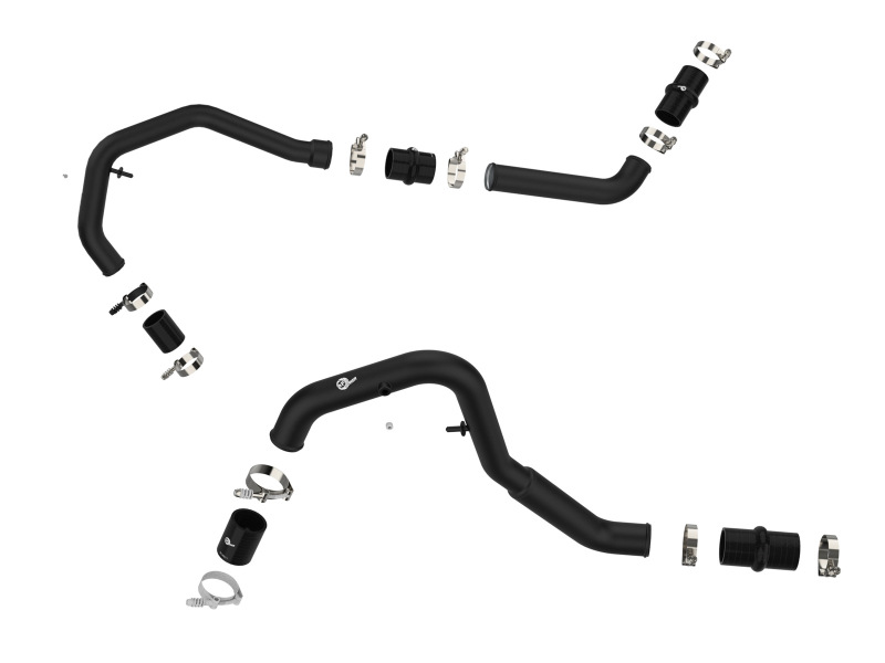 BladeRunner 2 IN to 2-1/2 IN Aluminum Hot Charge Pipe Black