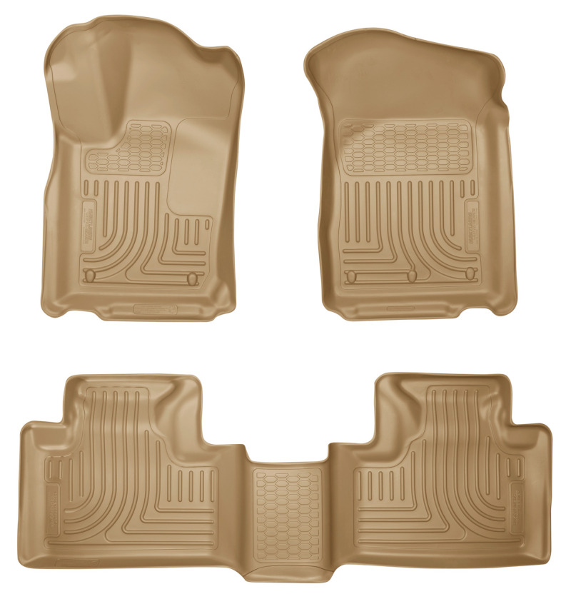 Husky Liners 11-13 Dodge Durango / 11-13 Jeep Grand Cherokee WeatherBeater Combo Tan Floor Liners thumbnail 2