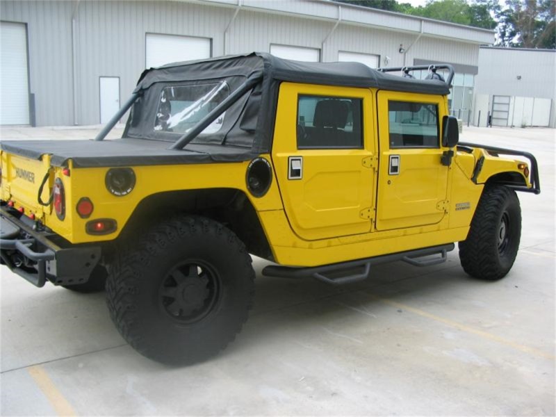 N-Fab Nerf Step 00-06 Hummer H1 SUV 4 Door - Gloss Black - W2W - 3in thumbnail 5