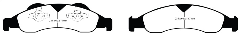 EBC S2 Brake Pad and Rotor Kit (1x ebcDP61803, 1x ebcUSR7462) thumbnail 5