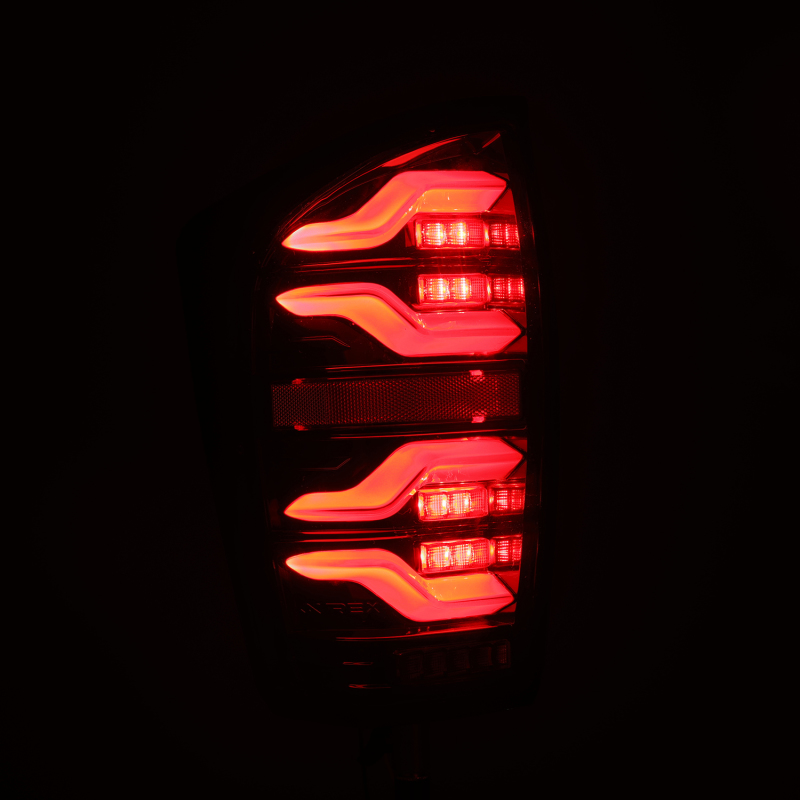 AlphaRex 16-21 Toyota Tacoma LUXX LED Taillights Alpha Blk w/Activ Light/Seq Signal thumbnail 3