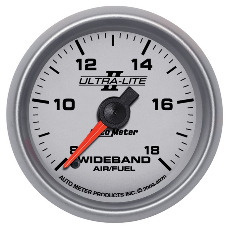 Autometer Ultra-Lite II 2 1/16in 8:1-18:1 AFR Analog Wideband FSE Air/Fuel Ratio Gauge thumbnail 5