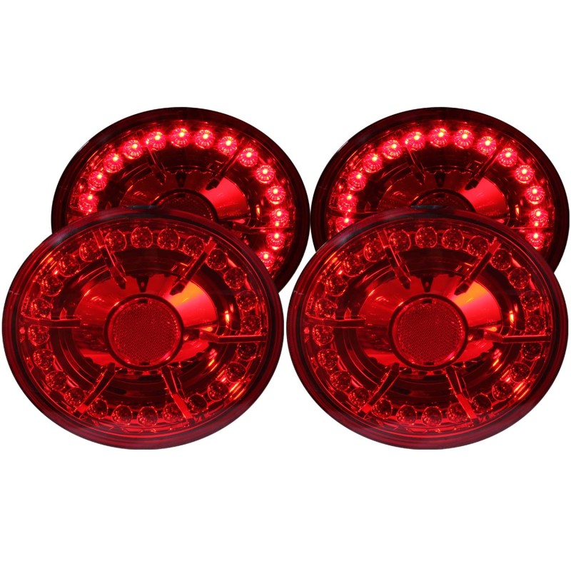 ANZO 2005-2010 Chevrolet Corvette LED Taillights Red 4pc thumbnail 3