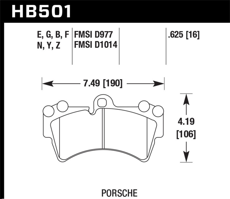 Hawk 07-15 Audi Q7 Base / Premium HP+ Compound Front Brake Pads thumbnail 3