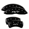 MGP 4 Caliper Covers Engraved Front & Rear RT1-Truck Black finish silver ch thumbnail 7