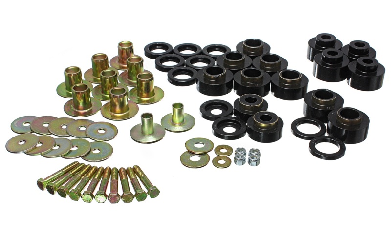 Energy Suspension 68-72 Chevy Chevelle/Monte Carlo/Malibu/El Camino Black Body Mount Set thumbnail 2