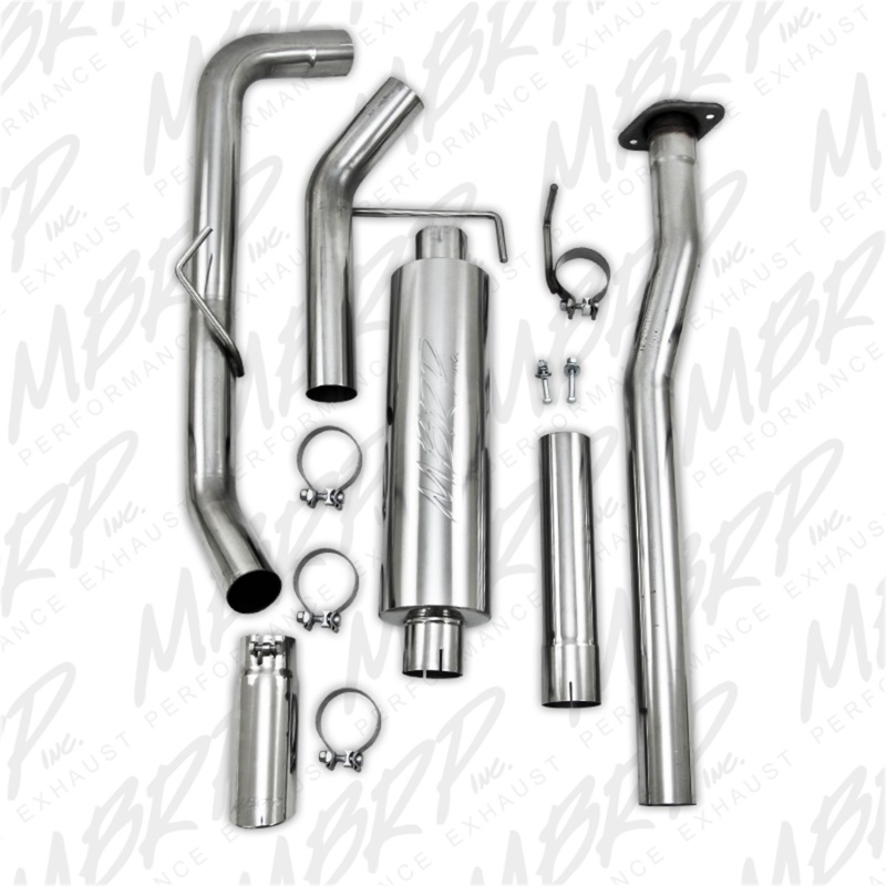 MBRP 11-12 Ford F150 V6 Ecoboost 3in T409 Cat Back Single Side Exit thumbnail 4