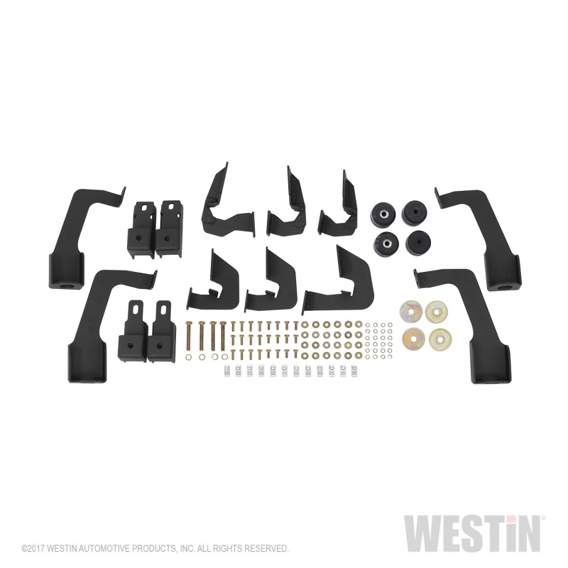 Westin 14-18 Chevrolet Silverado 1500 DC 6.5ft Bed HDX Drop W2W Nerf Step Bars - Tex. Blk thumbnail 8