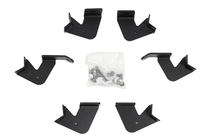 Dee Zee Hex Series Step Bar Mounting Brackets DZ66365 Truck Installation Kits, Brackets, Series, Steel, Textured Black, Toyota, Kit thumbnail 2