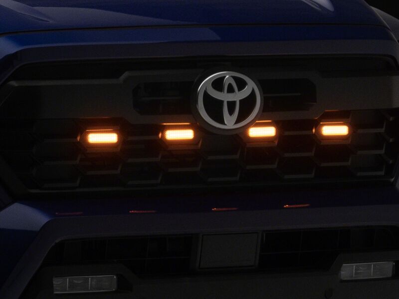 Raxiom 24-26 Toyota Tacoma Pre Runner/TRD Off-Road/TRD Sport Amber LED Grille Light- Smoked Lens thumbnail 9